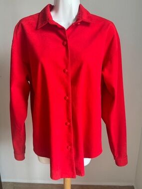 Alexander Campbell Red Suede Women's Top